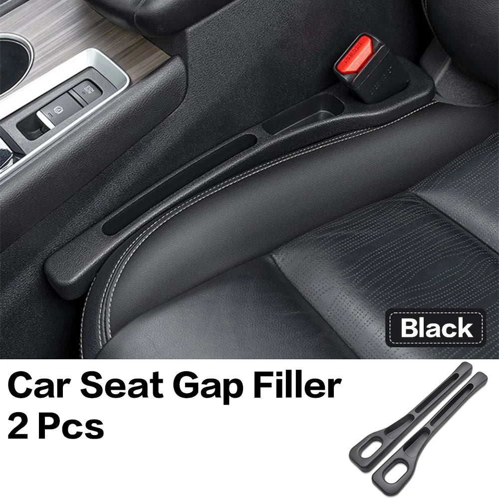 2PCS New Car Seat Gap Filler Between Organizer Interior Accessories For Mitsubishi V87 V93 V97 V80 Lancer X L200 Outlander ASX