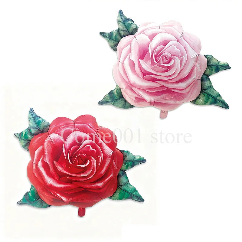 Valentine's Day Painting Rose Ballons Proposal Engagement Mother's Day Balloons Birthday Party Decorations Photo Props Supply