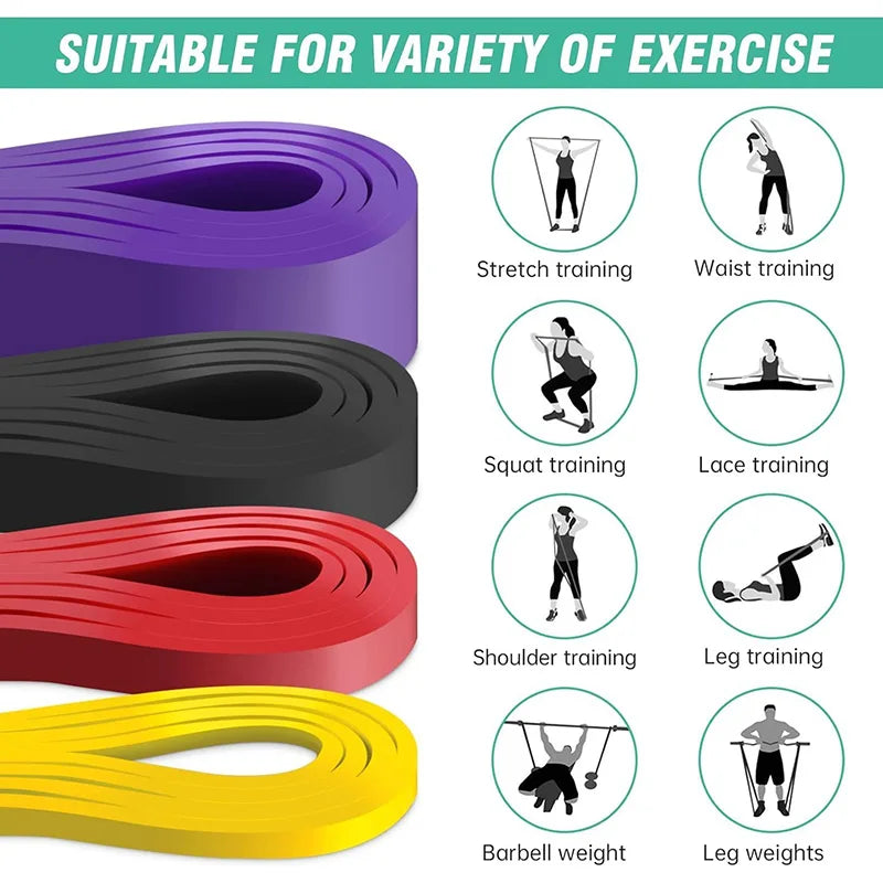 Resistance Bands Set 4 Levels Exercise Bands For Men Women Shape Body Gym Crossfit Fitness Muscle Strength Training Yoga Workout