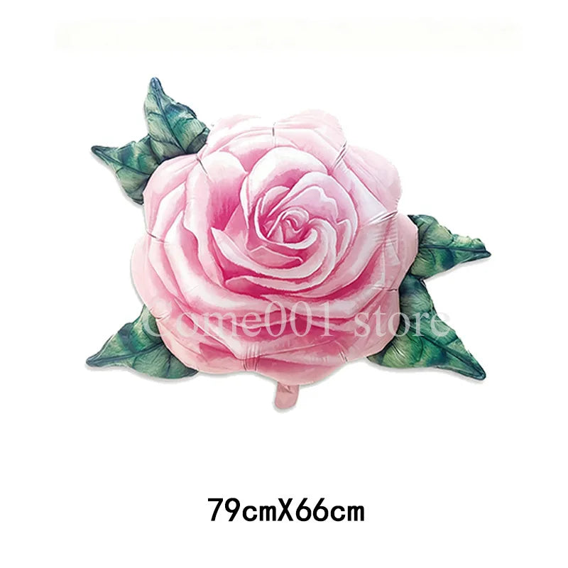 Valentine's Day Painting Rose Ballons Proposal Engagement Mother's Day Balloons Birthday Party Decorations Photo Props Supply