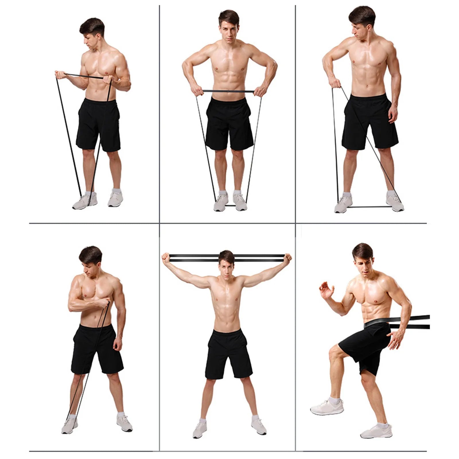 Resistance Bands Exercise Elastic Workout Ruber Loop Strength Rubber Band Gym Fitness Equipment Training Expander Unisex