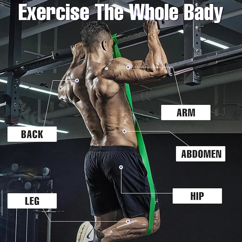 Resistance Bands Set 4 Levels Exercise Bands For Men Women Shape Body Gym Crossfit Fitness Muscle Strength Training Yoga Workout